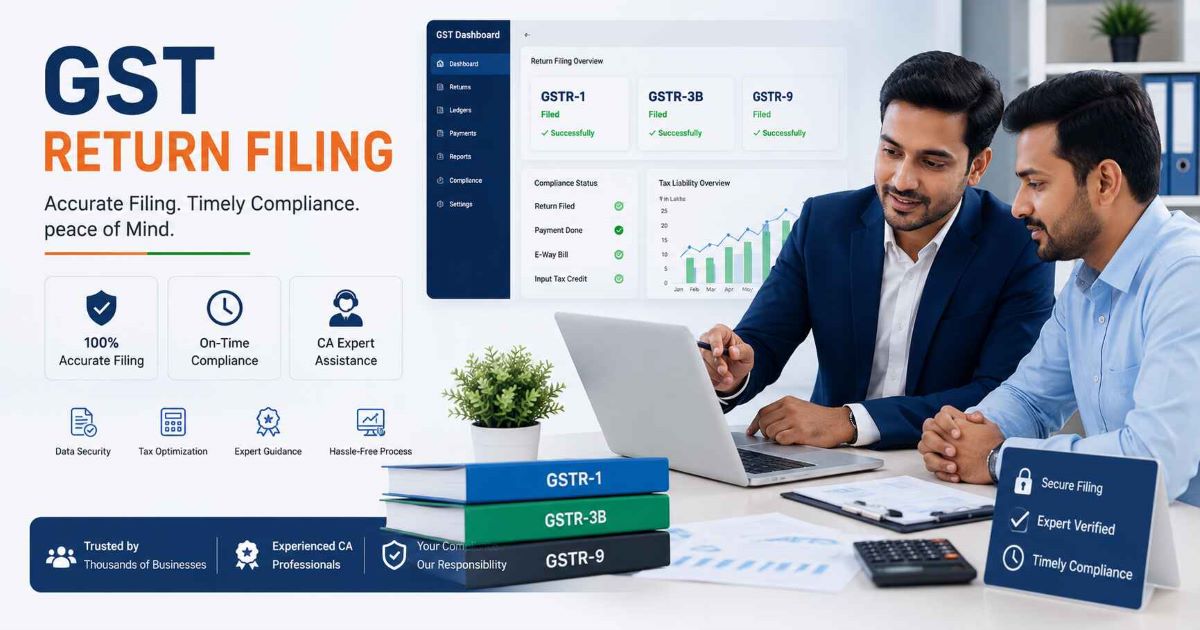 GST Return Filing Online 2026, GSTR-1, GSTR-3B & GSTR-9 | Expert CA ...